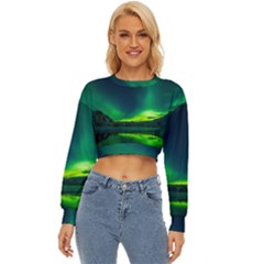 Iceland Aurora Borealis Lightweight Long Sleeve Sweatshirt by Grandong