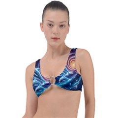 Dolphins Fantasy Ring Detail Bikini Top by Ravend