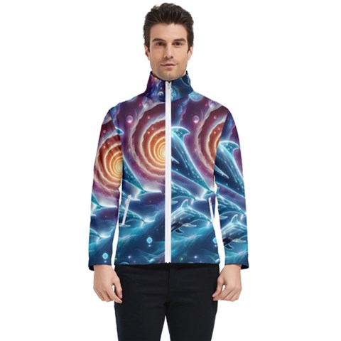 Dolphins Fantasy Men s Bomber Jacket by Ravend