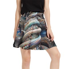 Fantasy Psychedelic Building Spiral Waistband Skirt by Ravend