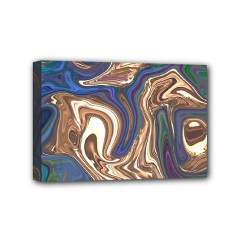 Pattern Psychedelic Hippie Abstract Mini Canvas 6  X 4  (stretched) by Ravend