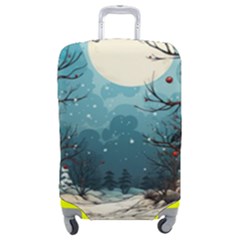 Christmas Frame Border Luggage Cover (medium) by Vaneshop