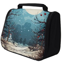 Christmas Frame Border Full Print Travel Pouch (big) by Vaneshop