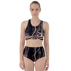 Tree Nature Landscape Forest Racer Back Bikini Set by Vaneshop