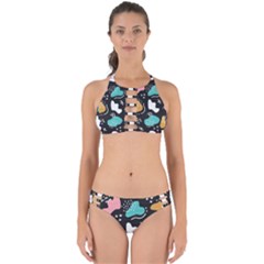 Art Pattern Design Background Print Perfectly Cut Out Bikini Set by Vaneshop