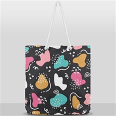 Art Pattern Design Background Print Full Print Rope Handle Tote (large) by Vaneshop