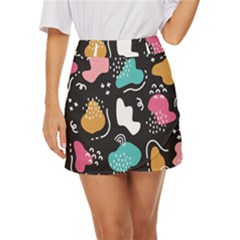 Art Pattern Design Background Print Mini Front Wrap Skirt by Vaneshop