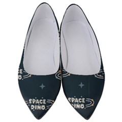 Space Dino Art Pattern Design Wallpaper Background Women s Low Heels by Vaneshop
