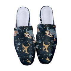 Space Theme Art Pattern Design Wallpaper Women s Classic Backless Heels by Vaneshop