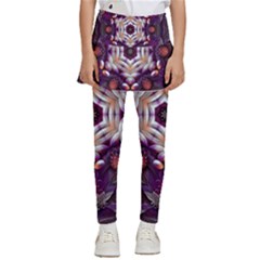 Rosette Kaleidoscope Mosaic Abstract Background Art Kids  Skirted Pants by Vaneshop