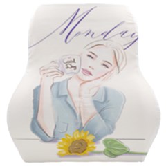 Monday 1 Car Seat Back Cushion  by SychEva
