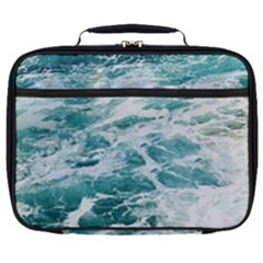 Blue Crashing Ocean Wave Full Print Lunch Bag by Jack14