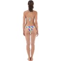 Snowflake Pattern Repeated Perfectly Cut Out Bikini Set View2
