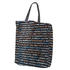 Close Up Code Coding Computer Giant Grocery Tote by Amaryn4rt