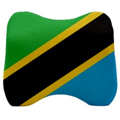 Flag Of Tanzania Velour Head Support Cushion by Amaryn4rt