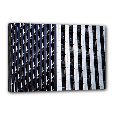 Architecture-building-pattern Canvas 18  X 12  (stretched) by Amaryn4rt