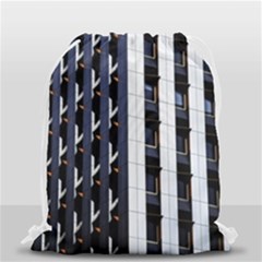Architecture-building-pattern Drawstring Bag (small) by Amaryn4rt