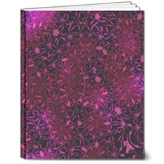 Retro-flower-pattern-design-batik- 8  X 10  Softcover Notebook by Amaryn4rt
