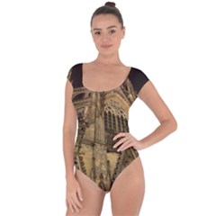 Cologne-church-evening-showplace Short Sleeve Leotard  by Amaryn4rt