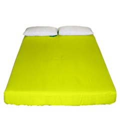 Christmas-bowls-garland-decoration Fitted Sheet (queen Size) by Amaryn4rt