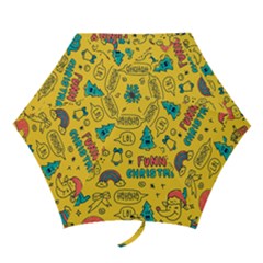 Colorful-funny-christmas-pattern Cool Ho Ho Ho Lol Mini Folding Umbrellas by Amaryn4rt