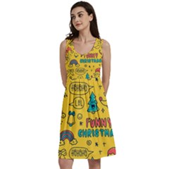 Colorful-funny-christmas-pattern Cool Ho Ho Ho Lol Classic Skater Dress by Amaryn4rt
