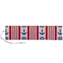 Nautical-papers-nautical-background Roll Up Canvas Pencil Holder (L) View1