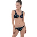 Honey-seamless-pattern Ring Detail Crop Bikini Set View1
