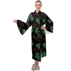 Seamless Bakery Vector Pattern Maxi Velvet Kimono by Amaryn4rt