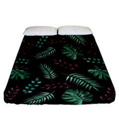 Animals Galaxy Space Fitted Sheet (california King Size) by Amaryn4rt