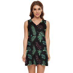 Seamless Bakery Vector Pattern Tiered Sleeveless Mini Dress by Amaryn4rt