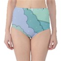 Winter Snow Mountains Nature Classic High-Waist Bikini Bottoms View1