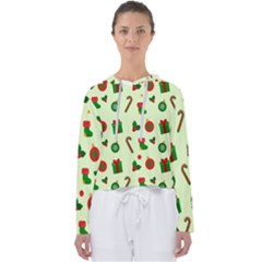Festive Background Holiday Background Women s Slouchy Sweat by Pakjumat
