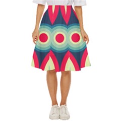 Circle Pattern Repeat Design Classic Short Skirt by Pakjumat