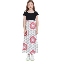 Print Pattern Fashion Background Kids  Flared Maxi Skirt by Pakjumat