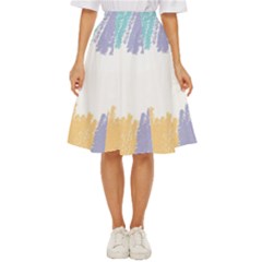 Border Frame Colorful Brush Strokes Classic Short Skirt by Pakjumat