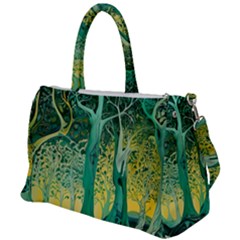 Nature Trees Forest Mystical Forest Jungle Duffel Travel Bag by Pakjumat