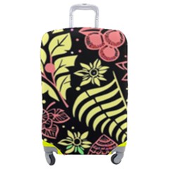 Flower Leaves Floral Flora Nature Luggage Cover (medium) by Pakjumat