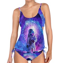 The Cosmonaut Galaxy Art Space Astronaut Tankini Set by Pakjumat