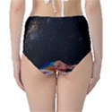 Retro Vintage Space Galaxy Classic High-Waist Bikini Bottoms View2