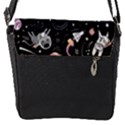 Animals Galaxy Space Flap Closure Messenger Bag (S) View1