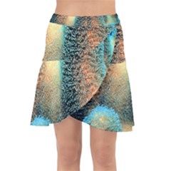 Photo Coral Great Scleractinia Wrap Front Skirt by Pakjumat