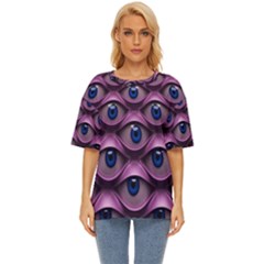 Artistic Eye Psychedelic Oversized Basic T-shirt by Modalart