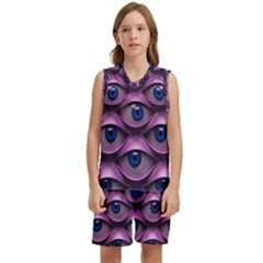 Artistic Eye Psychedelic Kids  Basketball Mesh Set by Modalart