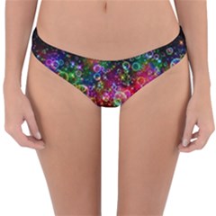Psychedelic Bubbles Abstract Reversible Hipster Bikini Bottoms by Modalart