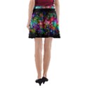 Psychedelic Bubbles Abstract A-Line Pocket Skirt View2