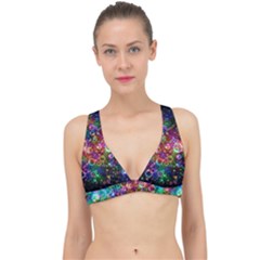 Psychedelic Bubbles Abstract Classic Banded Bikini Top by Modalart