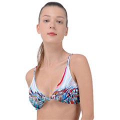 Artistic Psychedelic Art Knot Up Bikini Top by Modalart