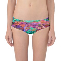 Psychedelic Blacklight Drawing Shapes Art Classic Bikini Bottoms by Modalart