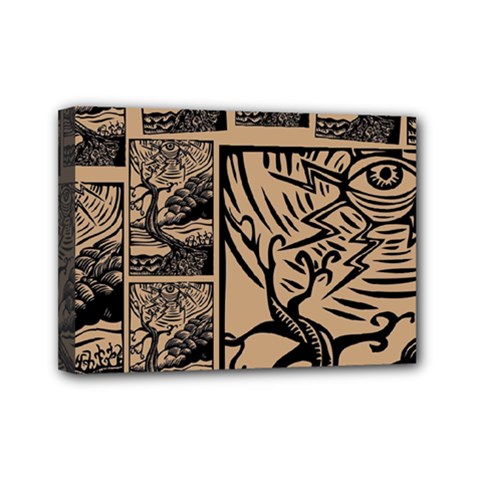 Artistic Psychedelic Mini Canvas 7  X 5  (stretched) by Modalart
